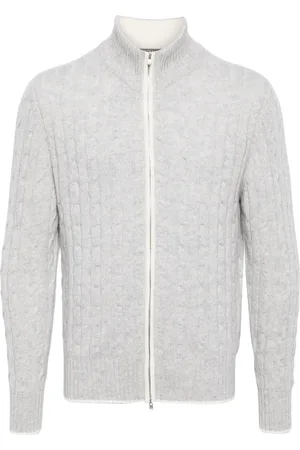 N.PEAL Cardigan torsadé en cachemire