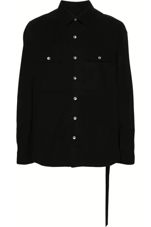 Rick Owens Chemise en coton à boutonnière
