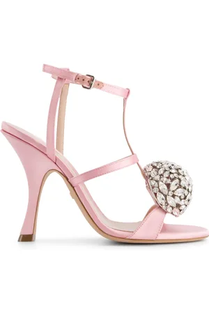 Giambattista Valli Sandales ornées de cristaux à bride arrière 110 mm
