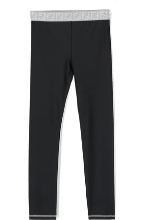 Fendi Legging à taille à logo