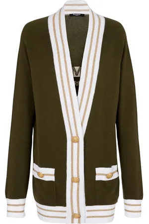 Balmain Cardigan à bords contrastants