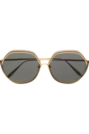 Linda Farrow Lunettes de soleil à monture géométrique