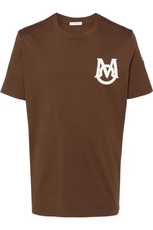 Moncler T-shirt en coton à patch logo