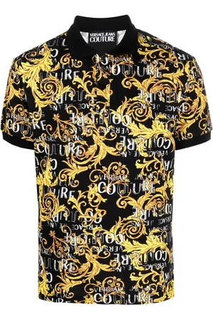 VERSACE Polo à imprimé baroque