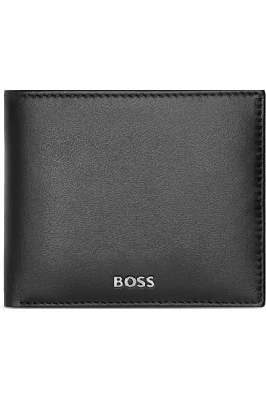 HUGO BOSS Portefeuille en cuir à logo imprimé