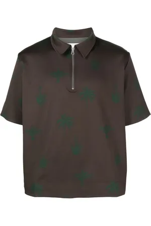 Jil Sander Polo à imprimé palmier