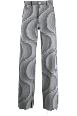 JORDAN LUCA Pantalon à motif géométrique