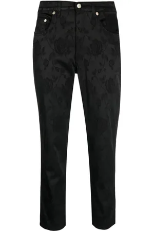 VERSACE Pantalon court à fleurs en jacquard