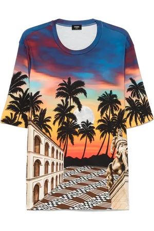 Fendi T-shirt à imprimé Summer in Roma