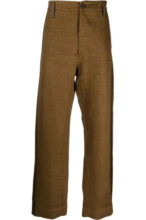 ZIGGY CHEN Pantalon droit à rayures latérales