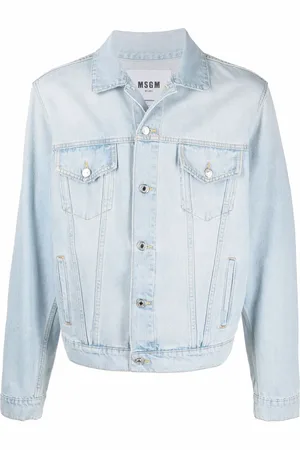 Msgm Veste en jean à patch logo