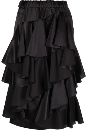 Comme des Garçons Jupe mi-longue à volants superposés