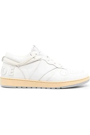 Rhude Baskets en cuir à design à empiècements