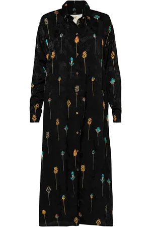 Agua by Agua Bendita Robe-chemise Frida Ornamento à coupe longue