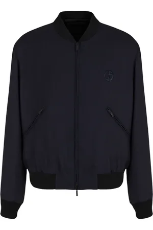 Giorgio Armani Veste en cachemire mélangé à logo brodé