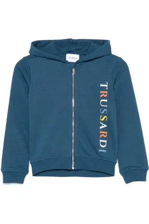 Trussardi Hoodie à logo en relief
