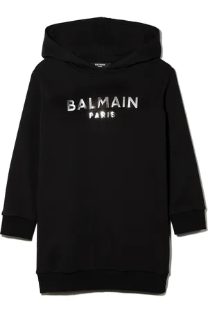 Balmain Robe-sweat à logo imprimé