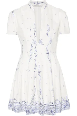 Serafini Robe en coton à fleurs