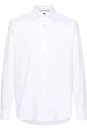 HUGO BOSS Chemise en coton à manches longues