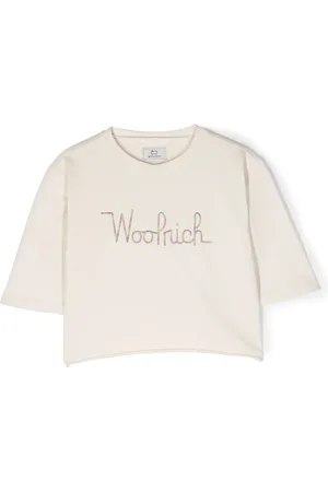 Woolrich T-shirt crop à logo brodé