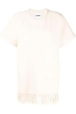 Jil Sander Haut en maille à franges