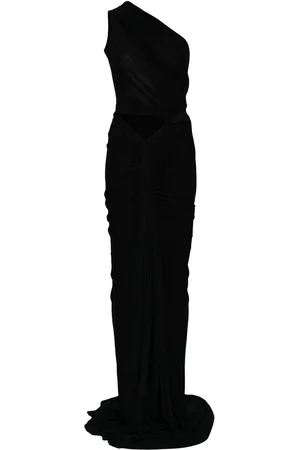 Rick Owens One-shoulder draped gown
