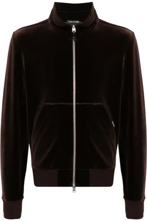 Tom Ford Sweat en velours à fermeture zippée