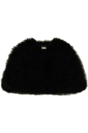 Twin-Set Cape ornée de plumes