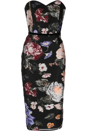 Marchesa Notte Robe à fleurs