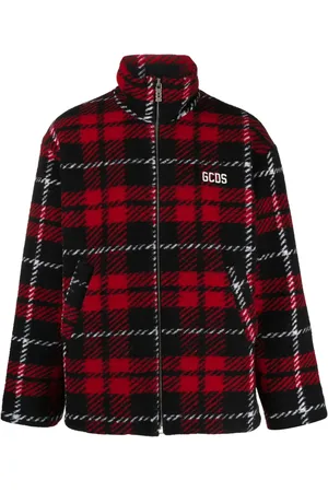 GCDS Veste bomber à motif tartan