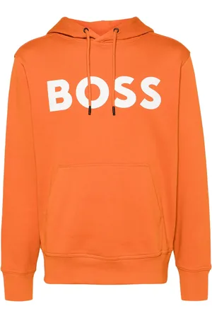 HUGO BOSS Hoodie à logo contrastant
