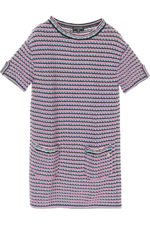 CHANEL Robe courte à rayures (1986-1988)
