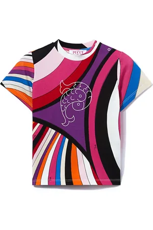 PUCCI Junior T-shirt à imprimé Iride