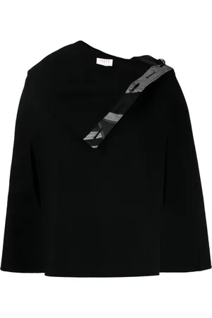 Puccini Poncho en maille à rabat