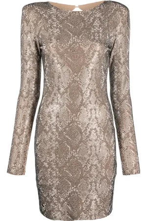 Philipp Plein Robe courte à imprimé peau de python