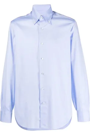 BARBA Chemise en coton à col pointu
