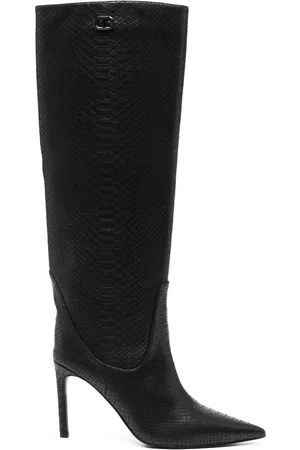Twin-Set Bottes à effet peau de crocodile 90 mm