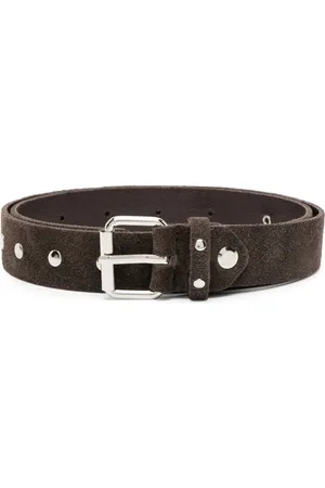 Paolo Pecora Ceinture en daim à détails de clous