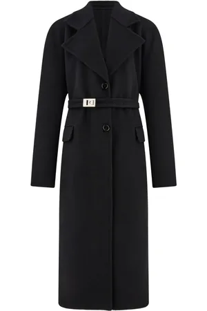 Salvatore Ferragamo Manteau en laine mélangée