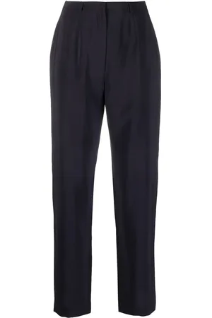 Giorgio Armani Pantalon en laine mélangée à coupe slim (années 1990)