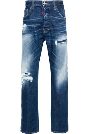 Dsquared2 Jean droit à rayures latérales