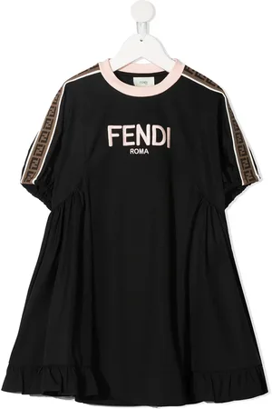Fendi Robe à logo imprimé