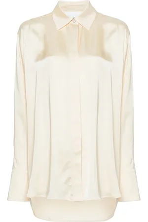 Jil Sander Chemise en satin à col pointu