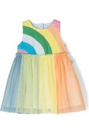 Stella McCartney Robe en tulle à rayures