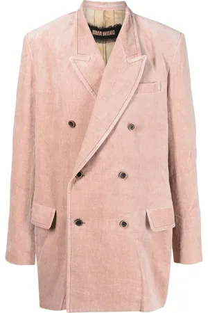 UMA WANG Blazer en velours à boutonnière croisée