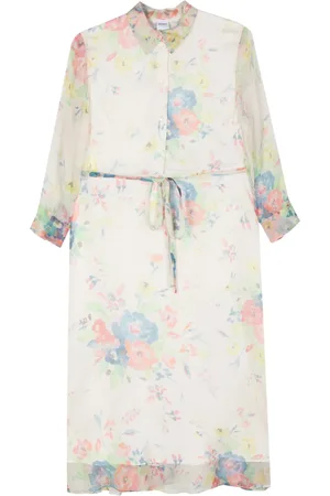 Aspesi Robe en soie à fleurs