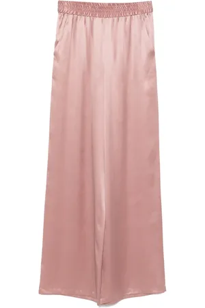 ELEVENTY Pantalon en soie à design uni