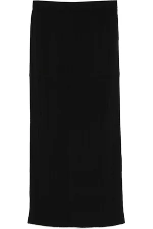 Issey Miyake Jupe Hatching Bottoms à coupe mi-longue