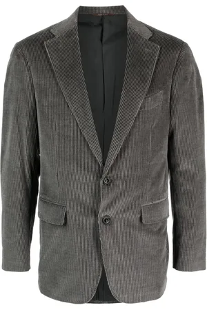 CANALI Blazer nervuré à simple boutonnage