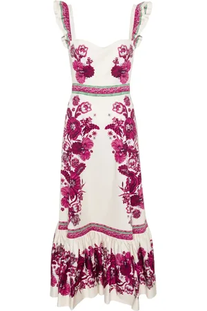 La DoubleJ Robe longue Gingerbread à fleurs